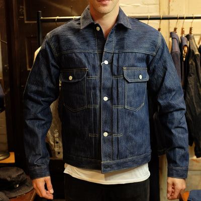 Studio D'Artisan 15oz. Tokushima Natural Indigo Type II Selvedge Jacket