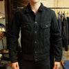 Studio D'Artisan "Amami Dorozome" Sashiko Denim Type 2 Jacket (Dark Brown)