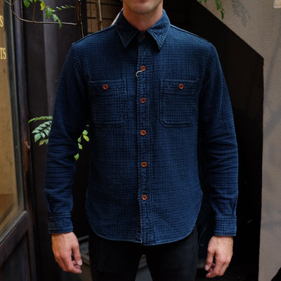 Studio D'Artisan Indigo Sashiko Shirt