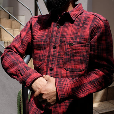 Studio D'Artisan "Hinode" Heavyweight Flannel Shirt