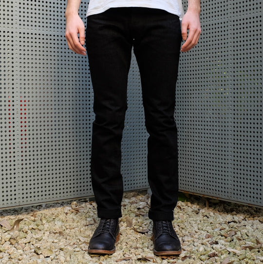 OD+PBJ 14oz. "Kurokin" Black Selvedge Jeans (Slim Tapered)