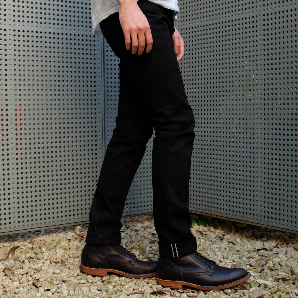 OD+PBJ 14oz. "Kurokin" Black Selvedge Jeans (Slim Tapered)