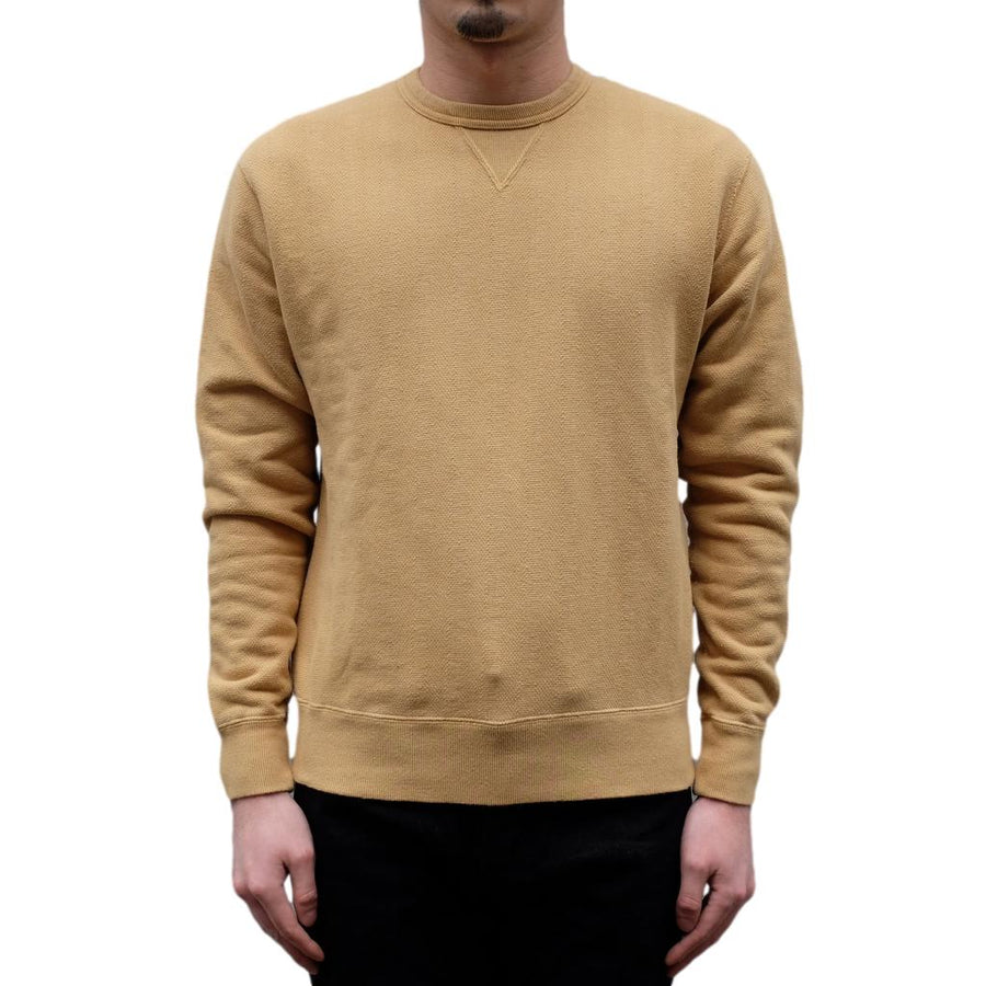 OD+LW Natural Kakishibu Dyed Vintage Jacquard Knit Crewneck Sweatshirt