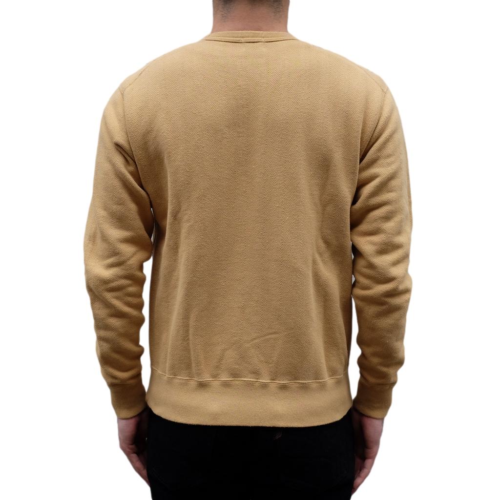 OD+LW Natural Kakishibu Dyed Vintage Jacquard Knit Crewneck Sweatshirt