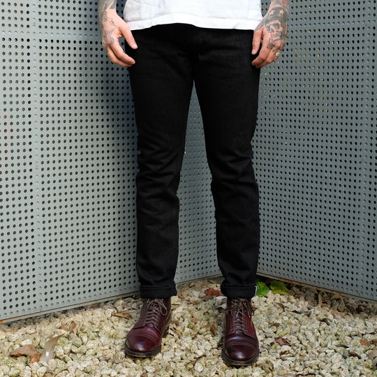 OD+PBJ 14oz. "Kurokin" Black Selvedge Jeans (Relaxed Tapered)