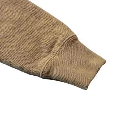 OD+LW Natural Kakishibu Dyed Vintage Jacquard Knit Crewneck Sweatshirt