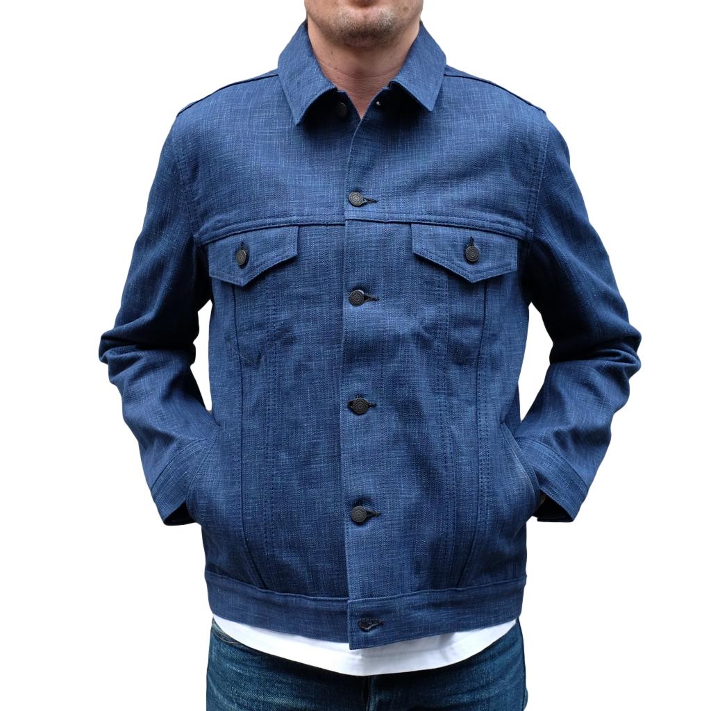 Pure Blue Japan Natural Indigo x Light Indigo Type III Selvedge Jacket