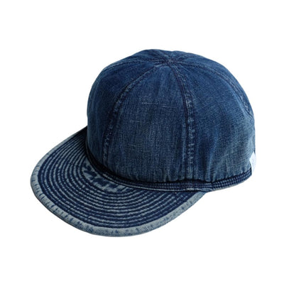 The Factory Made Distressed Denim Mechanic Cap