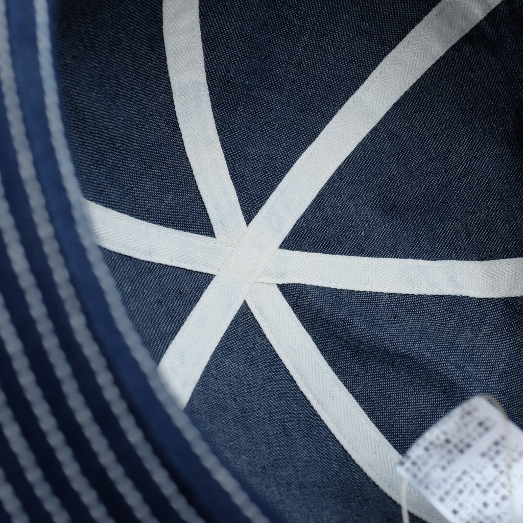The Factory Made Denim Fatigue Hat - Okayama Denim