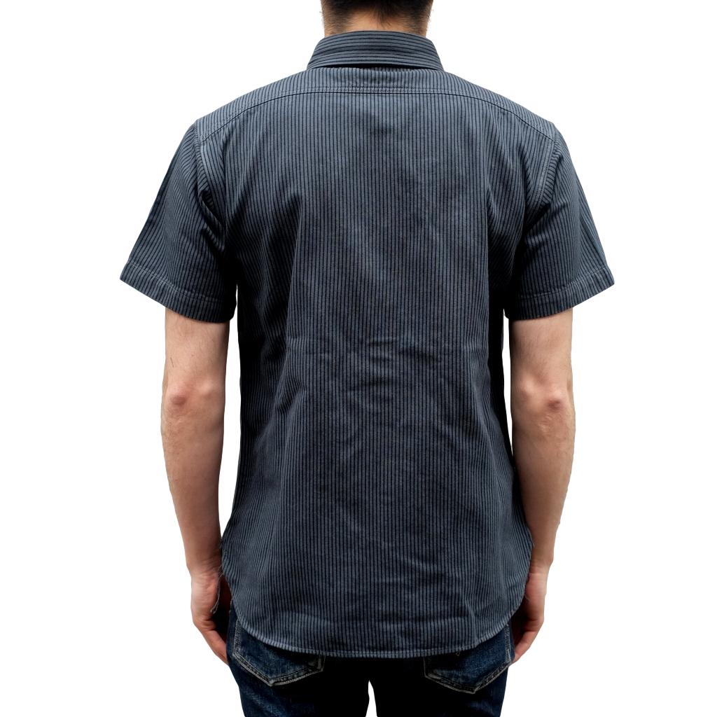 Studio D'Artisan Hickory Railroad S/S Shirt (Navy)