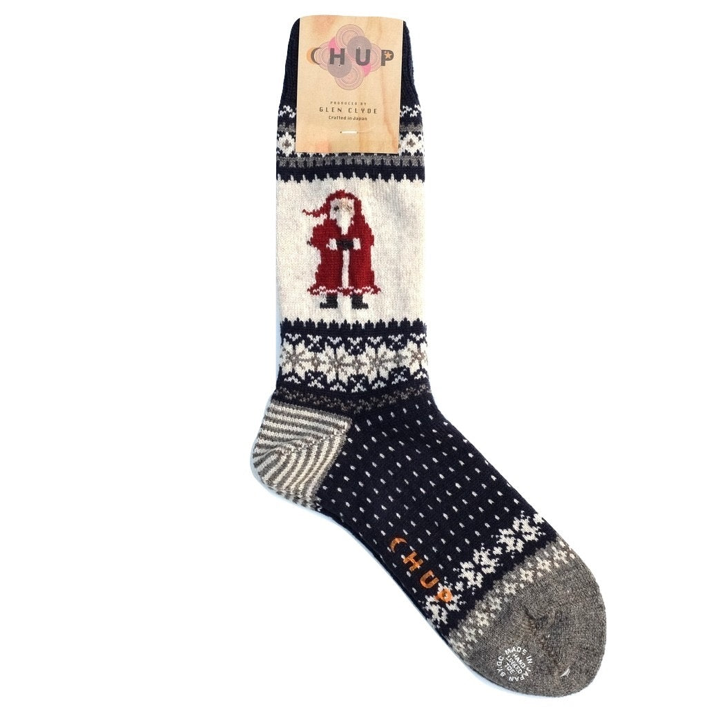 Chup Socks Santa (Blue) - Okayama Denim Accessories - Selvedge