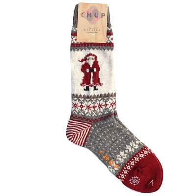 Chup Socks Santa (Brown) - Okayama Denim Accessories - Selvedge