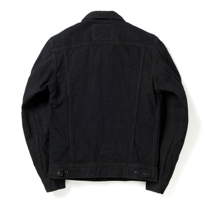 Studio D'Artisan "Amami Dorozome" Sashiko Denim Type 2 Jacket (Dark Brown)