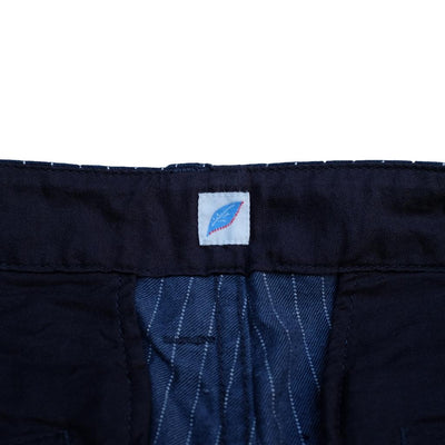 Pure Blue Japan Indigo Pinstripe Pants - Okayama Denim Pants - Selvedge