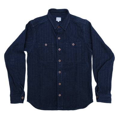 Momotaro Indigo Dobby Herringbone Shirt