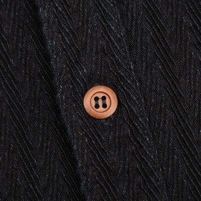 Momotaro Indigo Dobby Herringbone Shirt