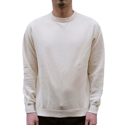 Loop & Weft Herringbone Pile Crewneck Sweatshirt (Ivory)