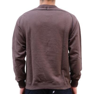 Loop & Weft Herringbone Pile Crewneck Sweatshirt (Black)