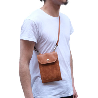 Master-piece "Aging" Wallet Shoulder Bag (Brown)