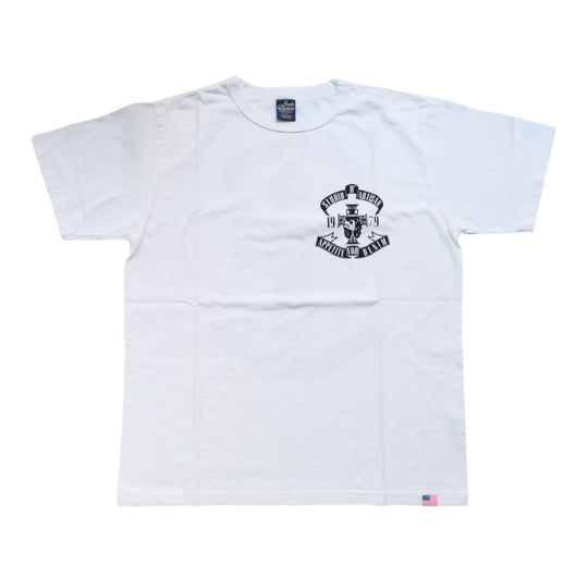 Studio D'Artisan "Appetite for Denim" Logo Print Tee