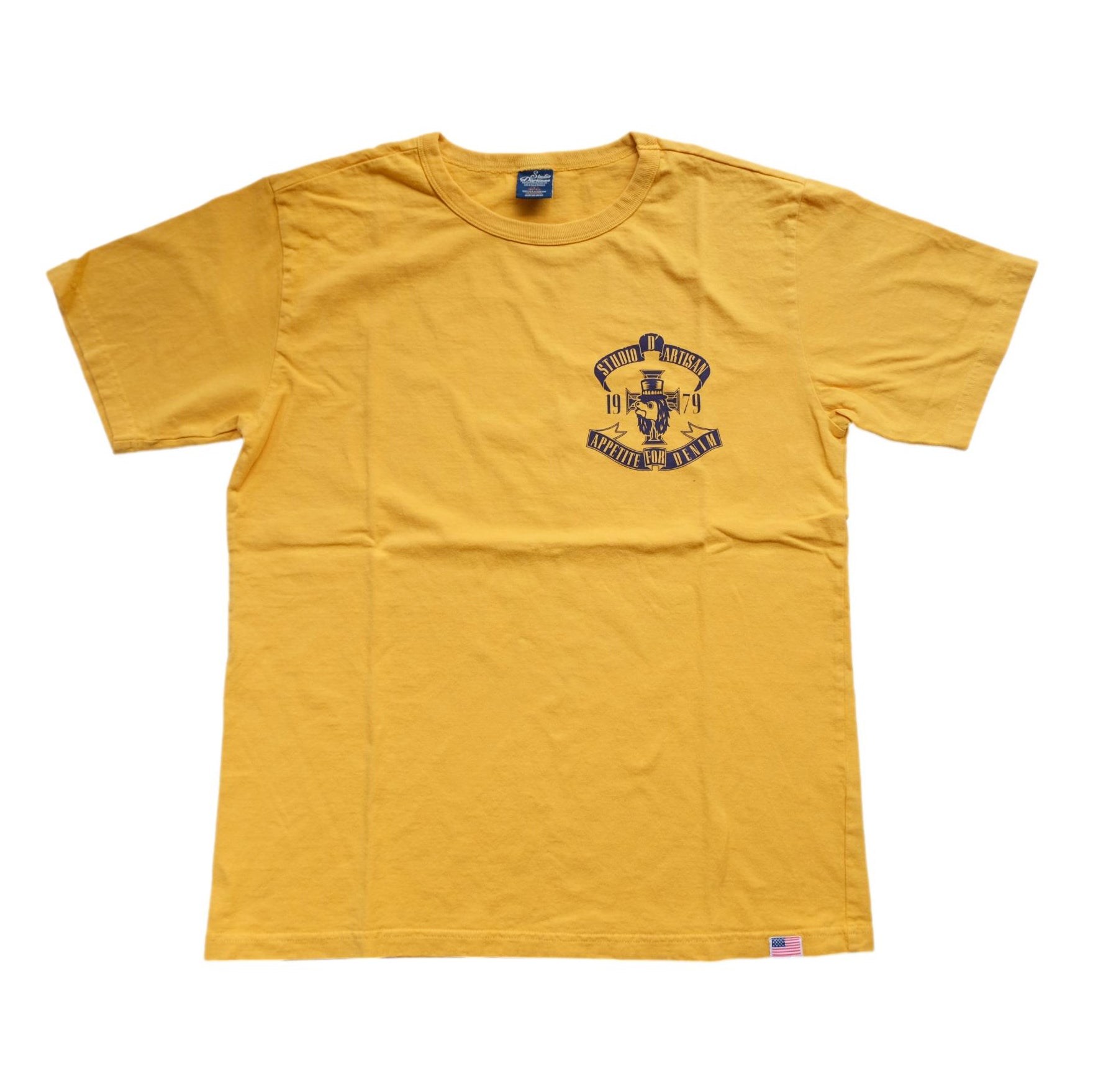 Studio D'Artisan "Appetite for Denim" Logo Print Tee