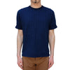 OD+LW Random Broad Stitch Indigo Dyed Classic Tee - Okayama Denim T-Shirts - Selvedge