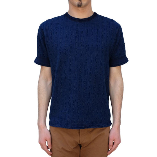 OD+LW Random Broad Stitch Indigo Dyed Classic Tee