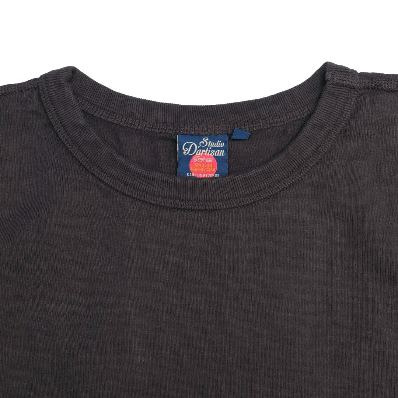 [Pre-Order] Studio D'Artisan 9913 Loopwheel Tee (Charcoal Black)