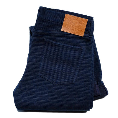 Studio D'Artisan "Kasezome" Indigo Sashiko Selvedge Pants (Relax Tapered) - Okayama Denim Pants - Selvedge