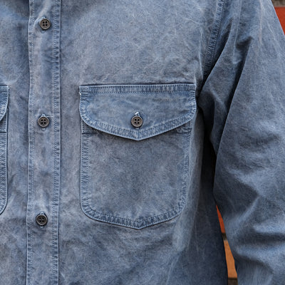 Fullcount Old Japanese Twill Work Shirt (Blue)