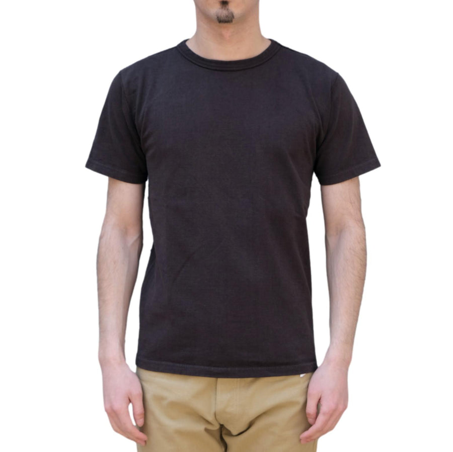 Studio D'Artisan 9913 Loopwheel Tee (Charcoal Black) - Okayama Denim