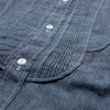 Pure Blue Japan 6oz. Selvedge Chambray Band Collar Shirt