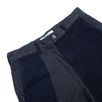 FDMTL Indigo Sashiko Patchwork Shorts