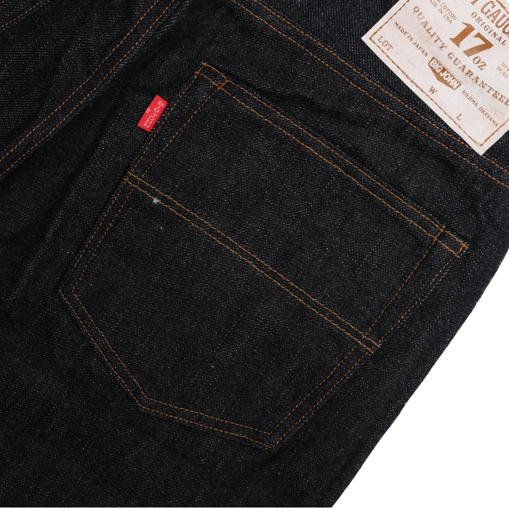 Big John 17oz. Heavy Gauge Selvedge Jeans (Regular Straight) - Okayama Denim