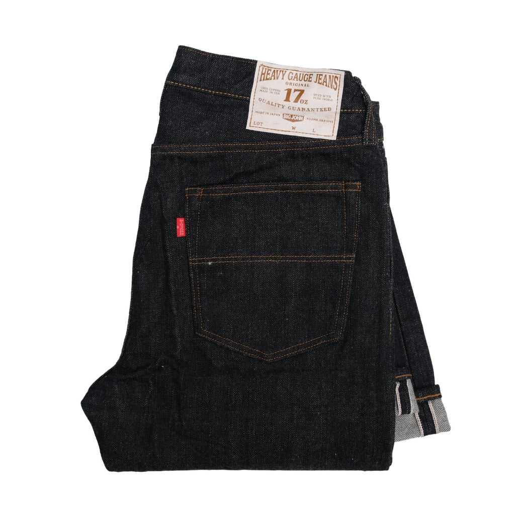 Big John 17oz. Heavy Gauge Selvedge Jeans (Regular Straight) - Okayama Denim