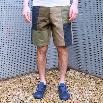 FDMTL Khaki Patchwork Shorts