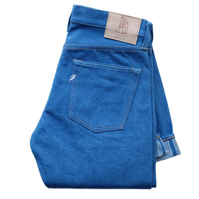 Pure Blue Japan BG-019 14.5oz. "Blue Gray" Selvedge Jeans (Relaxed Tapered)