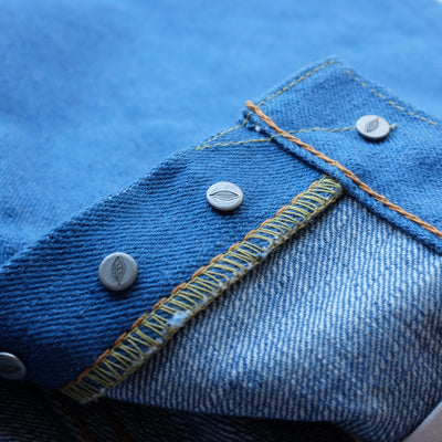 Pure Blue Japan BG-019 14.5oz. "Blue Gray" Selvedge Jeans (Relaxed Tapered)