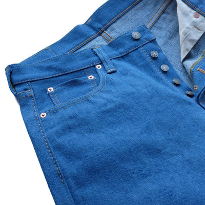 Pure Blue Japan BG-019 14.5oz. "Blue Gray" Selvedge Jeans (Relaxed Tapered)