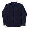 Pure Blue Japan Indigo Jacquard Patchwork Shirt