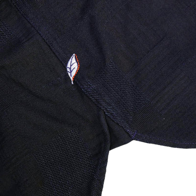 Pure Blue Japan Indigo Jacquard Patchwork Shirt