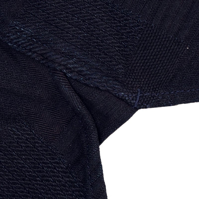 Pure Blue Japan Indigo Jacquard Patchwork Shirt