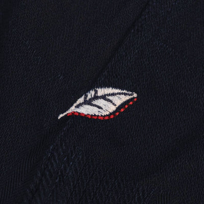 Pure Blue Japan Indigo Jacquard Patchwork Shirt