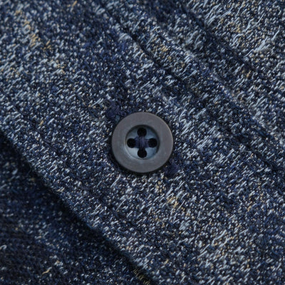 Pure Blue Japan Indigo Jacquard Boro Shirt