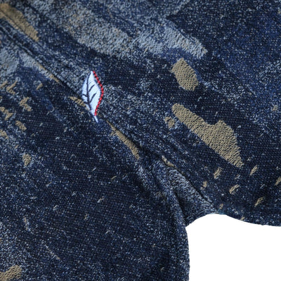 Pure Blue Japan Indigo Jacquard Boro Shirt