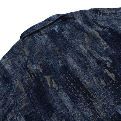 Pure Blue Japan Indigo Jacquard Boro Shirt