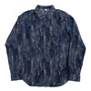 Pure Blue Japan Indigo Jacquard Boro Western Shirt