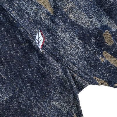 Pure Blue Japan Indigo Jacquard Boro Western Shirt