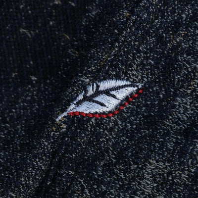 Pure Blue Japan Indigo Jacquard Boro Western Shirt