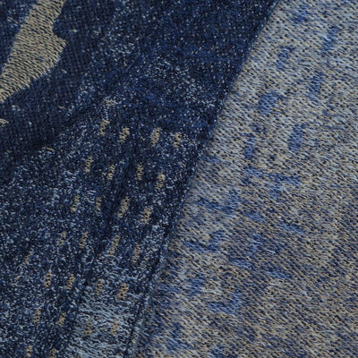 Pure Blue Japan Indigo Jacquard Boro Western Shirt